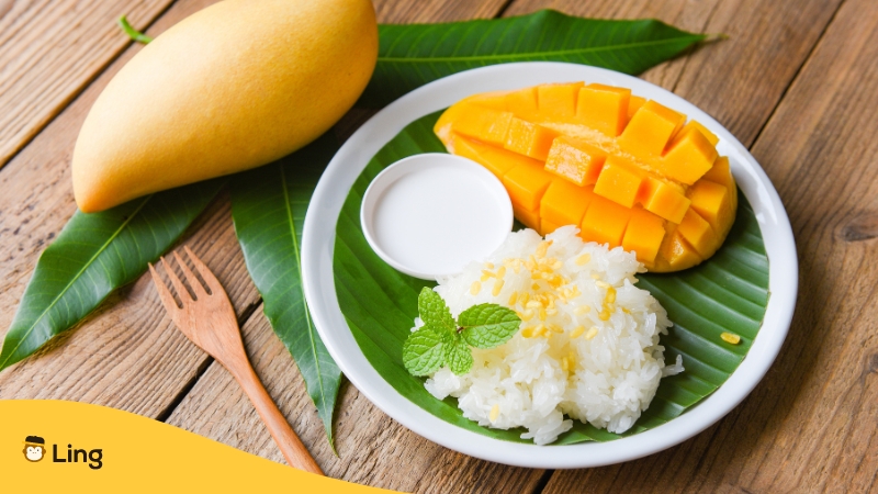 Foods in Thailand-ling-app-mango sticky rice