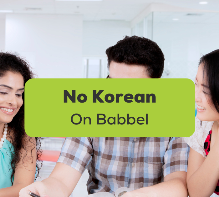 No Korean On Babbel