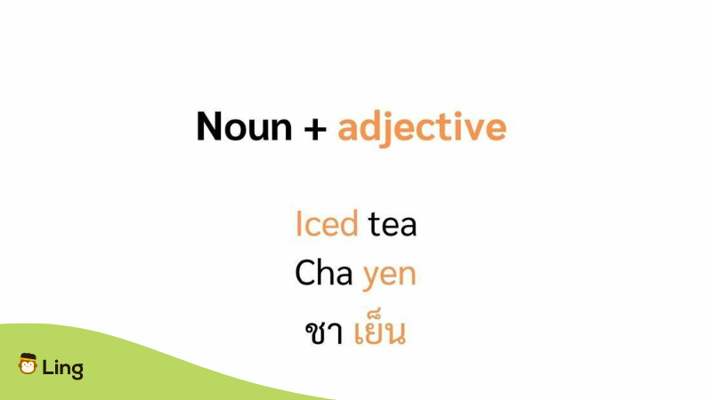 Thai Sentence Structure Thai Adjectives