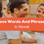 Love Words And Phrases In Slovak