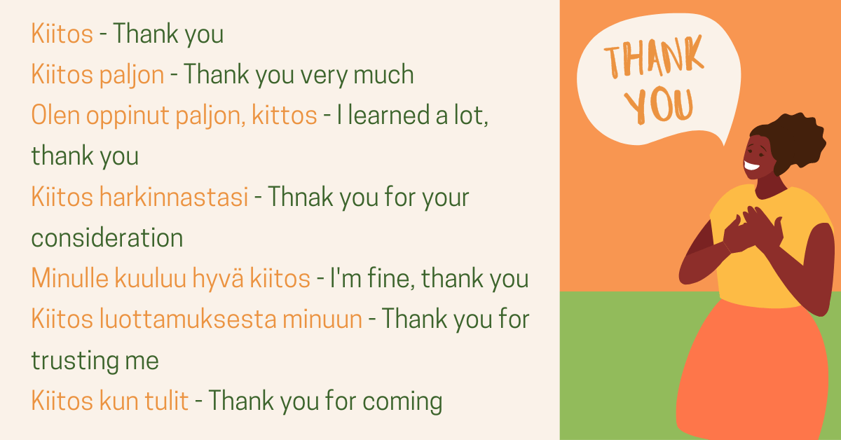 Learn To Say Thank You In Finnish