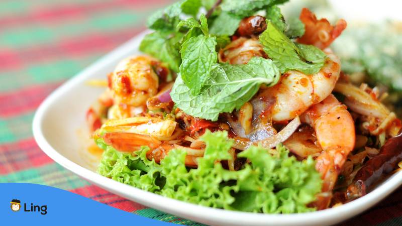 Phla Gung ist ein thailändischer Shrimp Salat