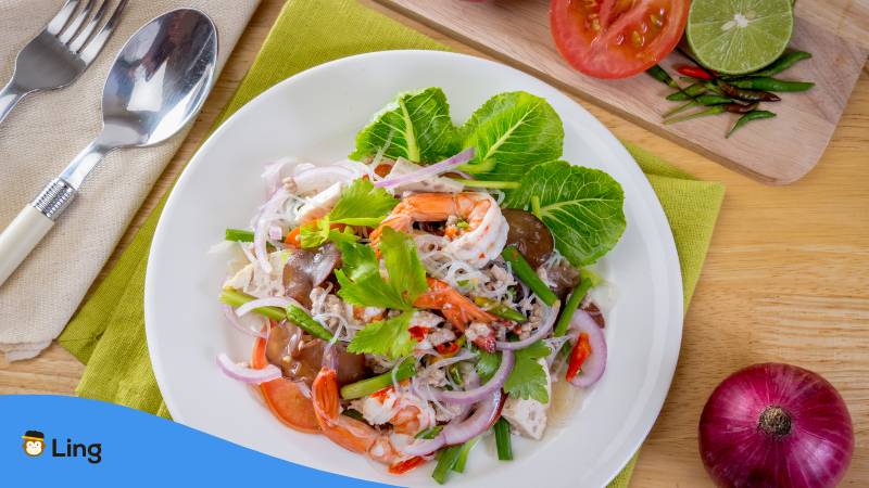 Thai Salat Yam Wunsen Glasnudelsalat