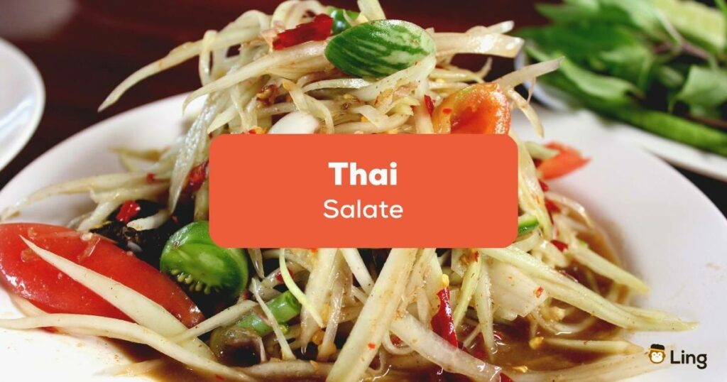 Papyasalat Som Tam ist einer der berühmtesten Thai Salate
