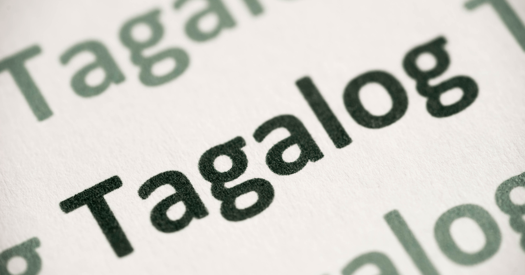 Tagalog and spanish language