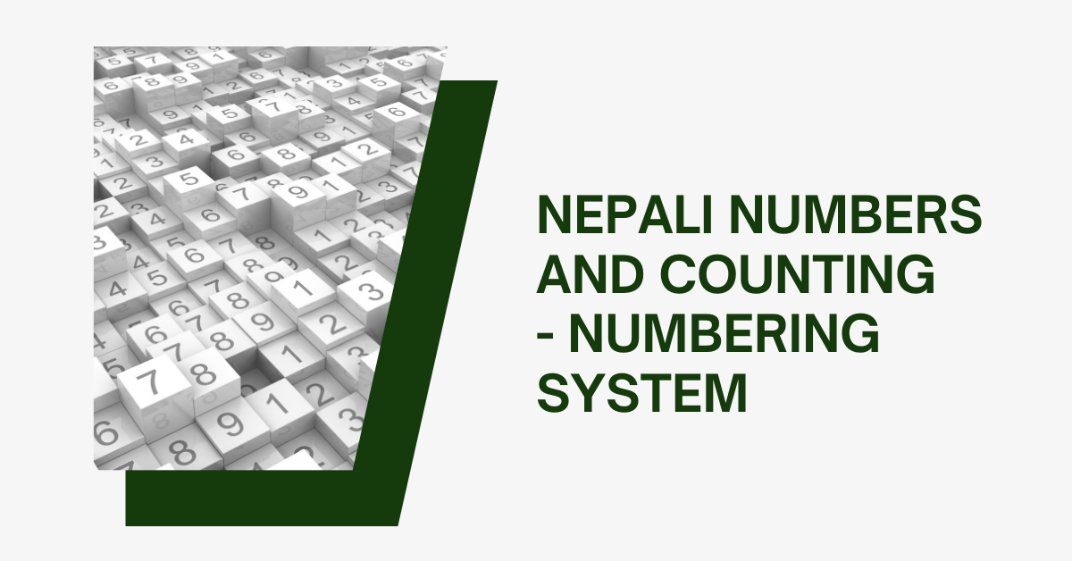 Nepali Numbers And Counting 