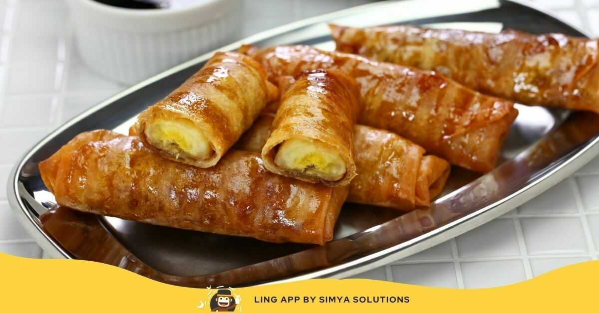 Turon - Deep Fried Banana Lumpia With Caramel