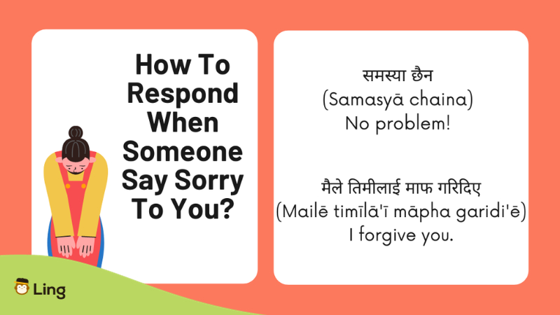 Respond To Someone That Says Sorry In Nepali