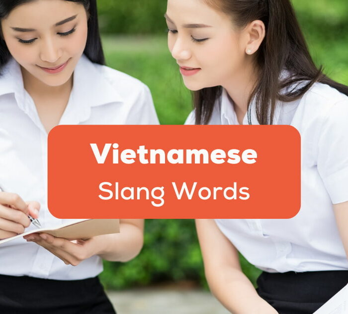 Vietnamese Girls in Uniform talking to each other using Vietnamese Slang Words