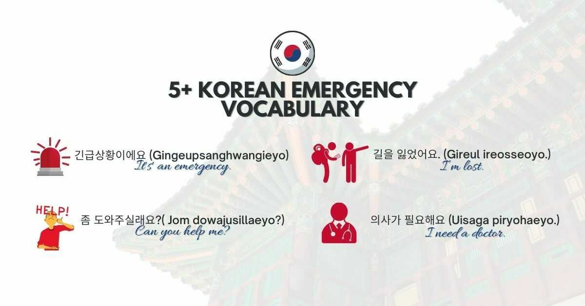 Korean Emergency Vocabulary