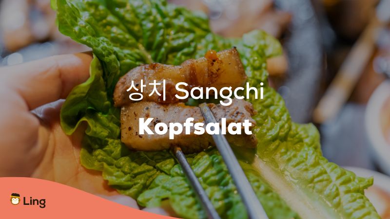 Kopfsalat ist eine beliebte Beilage beim Korean BBQ