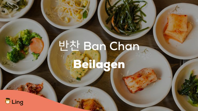Beilagen für koreanisches Barbecue wird Ban Cha genannt