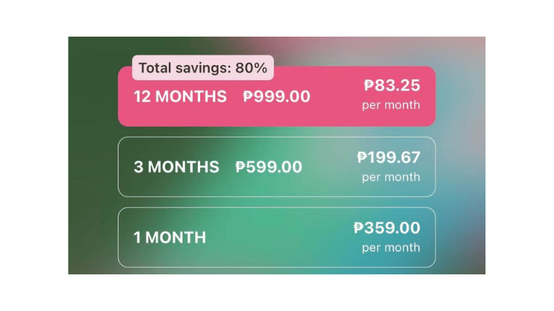 Tandem Pricing