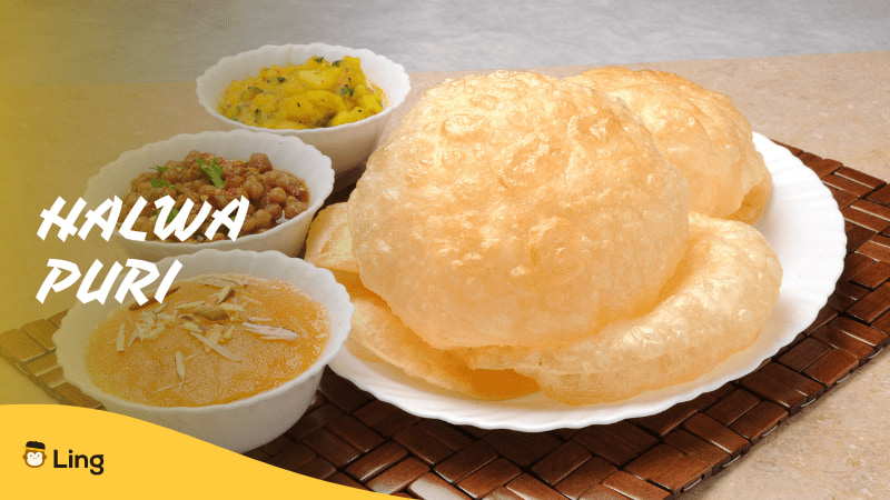 Pakistani Foods Halwa Puri