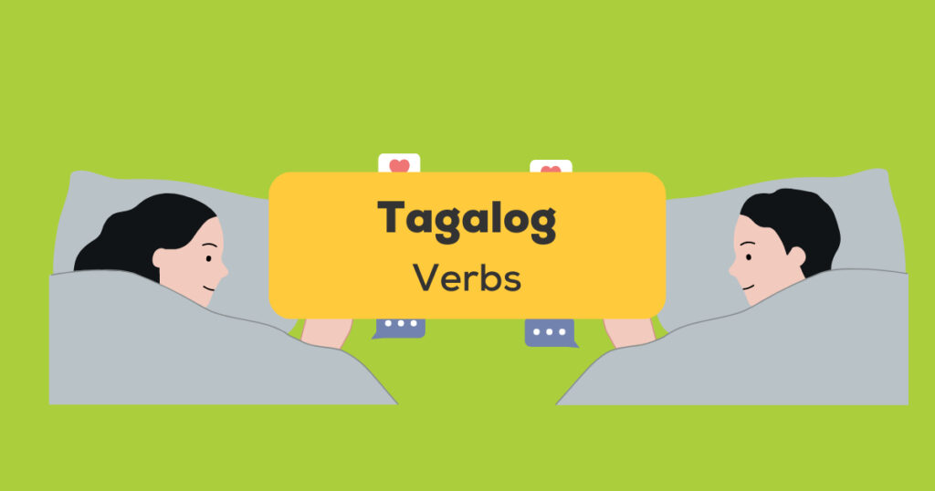 popular Tagalog verbs - A photo of a cartoonish man and woman