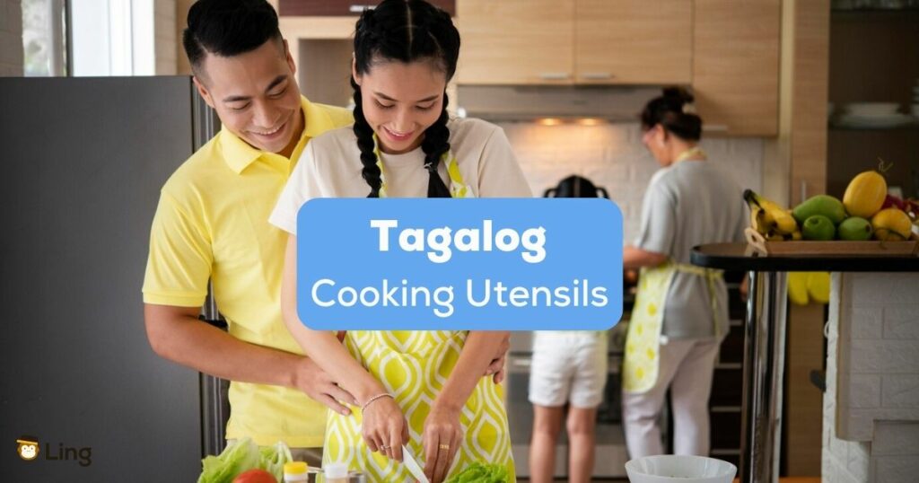 Tagalog cooking utensils - A photo of a couple in the kitchen