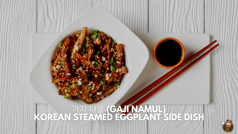 Korean Steamed Eggplant Side Dish