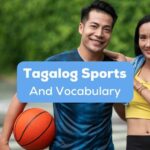 Tagalog sports - A photo of a man and woman with a basketball.