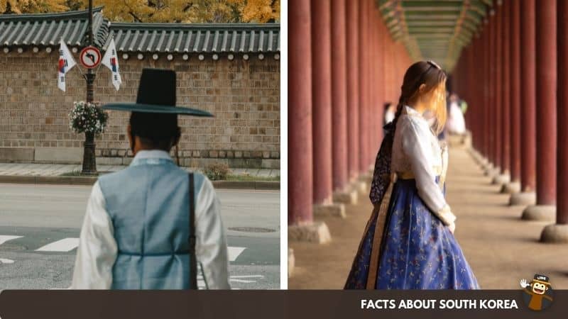 Hanboks were worn by both men and women.
