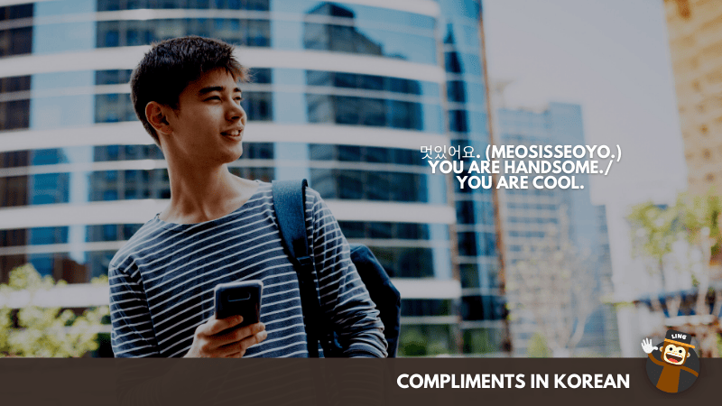 You are handsome./You are cool. - Compliments In Korean  