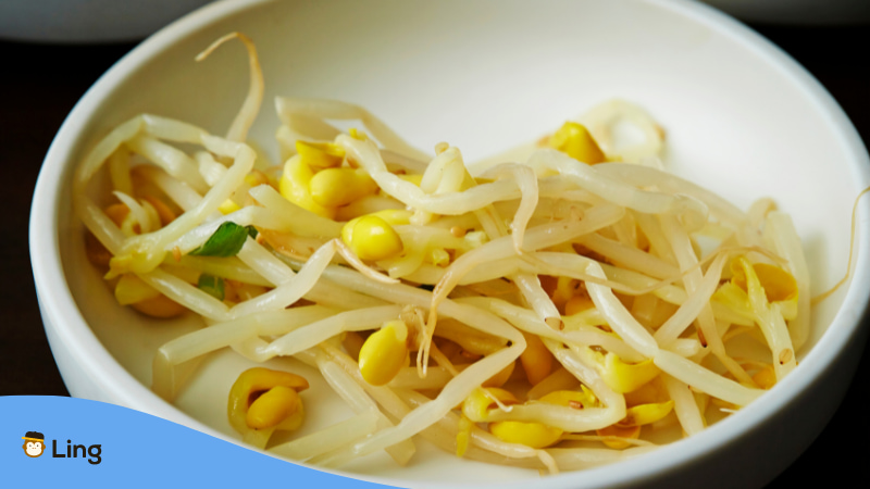 Korean side dishes soybean sprout