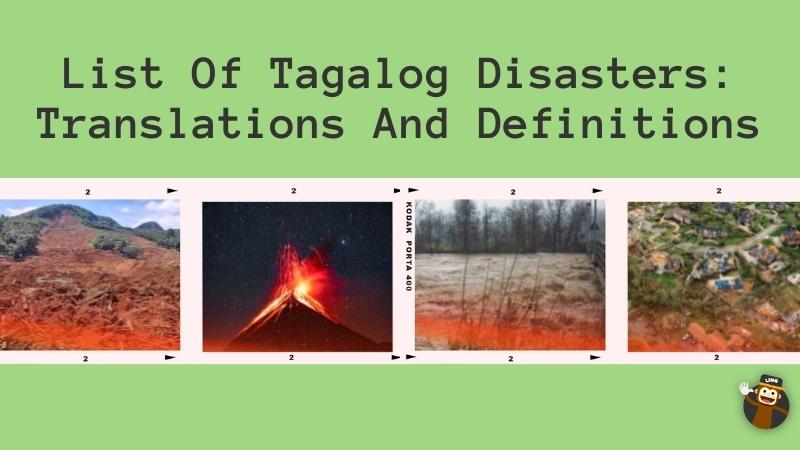 List Of Tagalog Disasters: Translations And Definitions