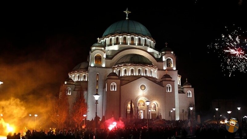 serbian church happy orthodox christmas