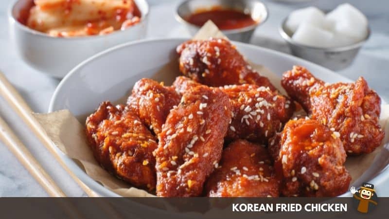 Garnishing - Korean-Fried-Chicken-Ling