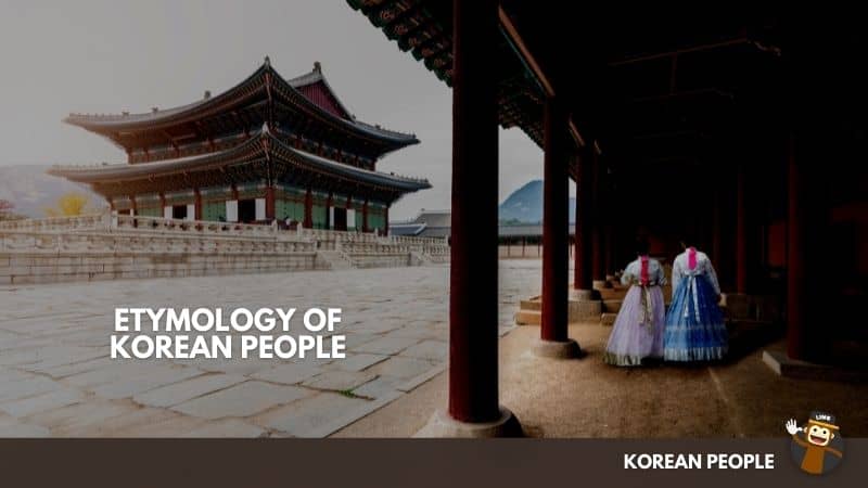 Etymology Of Korean People 