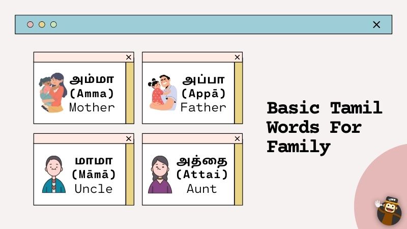 Basic Words In Tamil