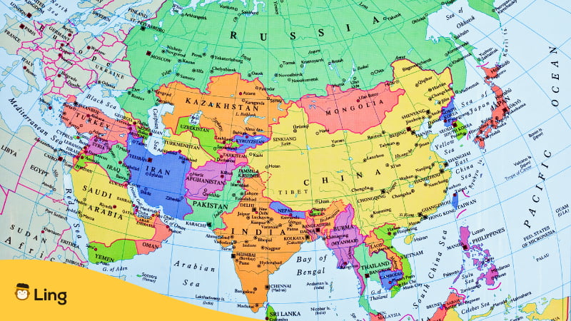 Cantonese-Speaking regions Asia