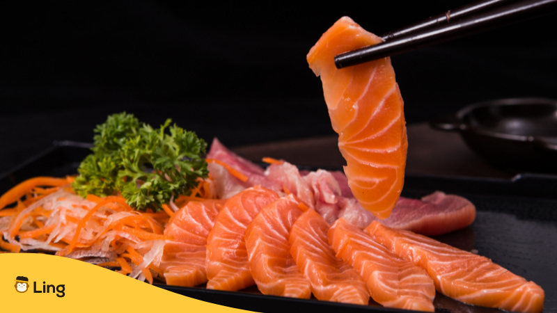 Japanese foods sashimi