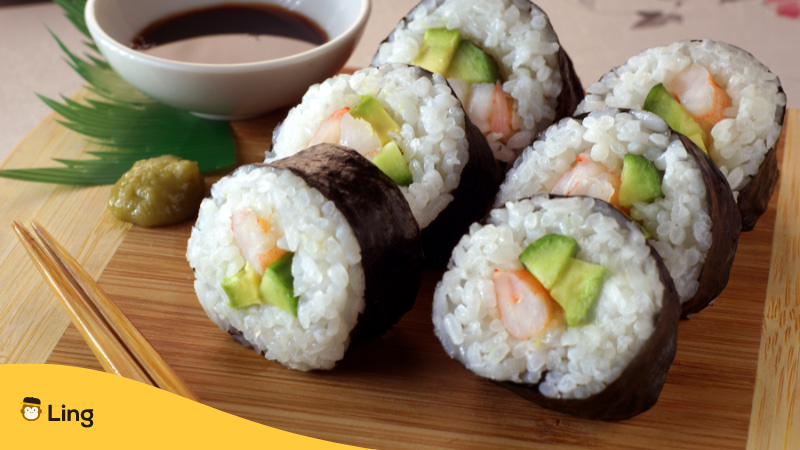 Japanese foods sushi