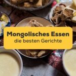 Titelbild: mongolische Gerichte angeordnet auf einem Tisch Ling-App