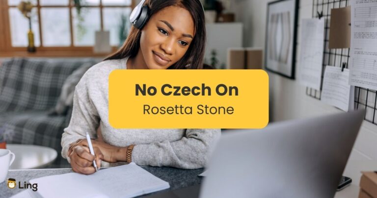 A Lady Is Learning Czech Online- No Czech On Rosetta Stone - Ling App