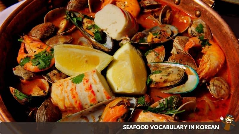 Seafood And Sea Creatures In Korean-Seafood-Vocabulary-In-Korean-Ling
