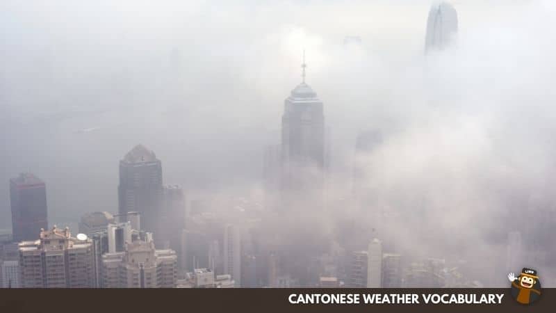 Foggy - 大霧 (Daai6 Mou6)-Cantonese-Weather-Vocabulary-Ling