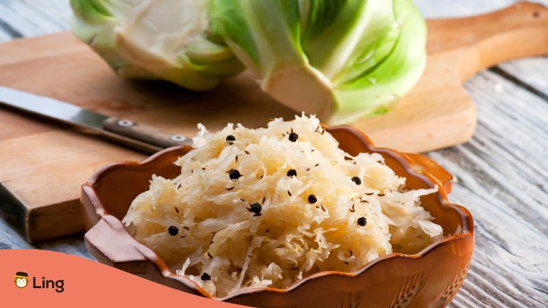 Fermented Cabbage is called Sauerkraut in Germany