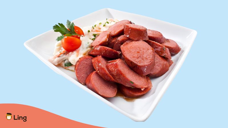 Knackwurst is a German sausage