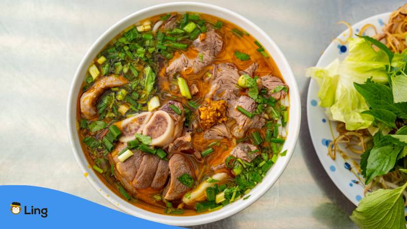 Vietname Soup Bun Bi Hue Beef Noodle
