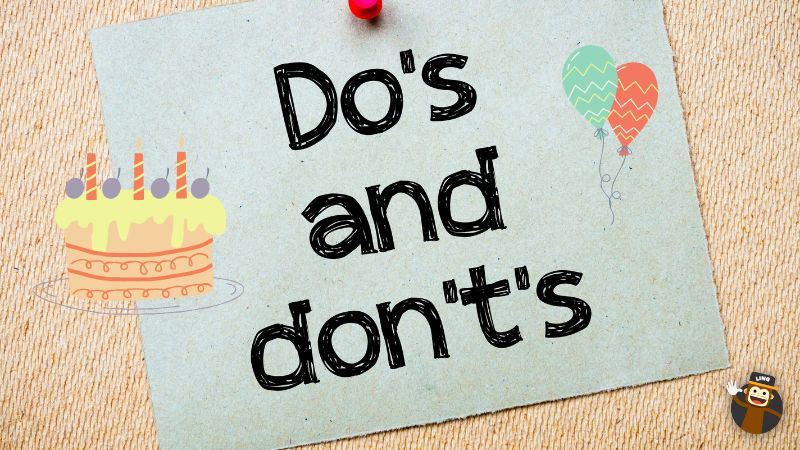 Do's and don't's in German birthdays