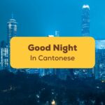 how to say good night in cantonese