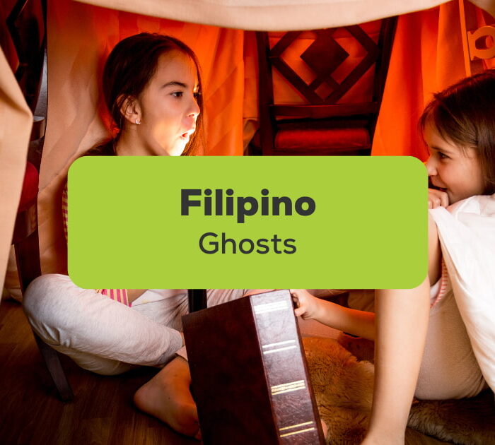 Filipino Ghosts - Little girls in blanket fort telling ghost stories