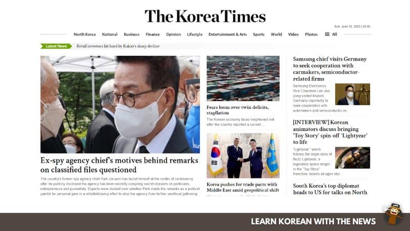 Visit Korean News Sites/Websites-learn-korean-with-the-news-Ling