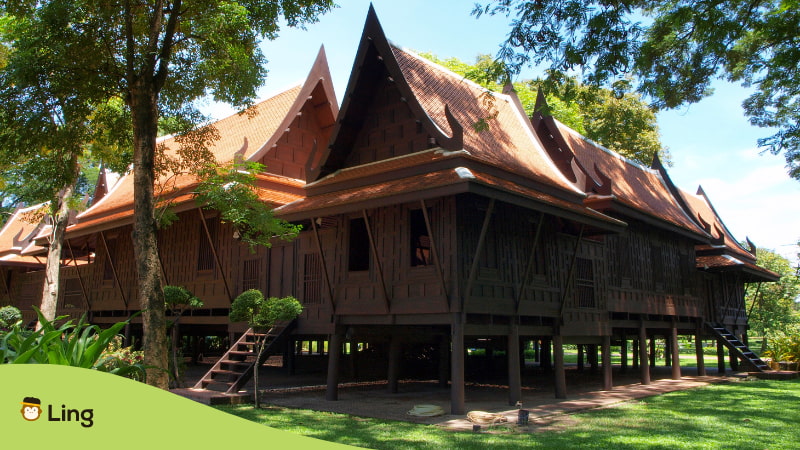 Traditional Thai Houses unique materials