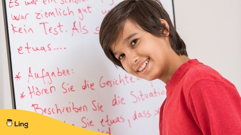 kid learning german