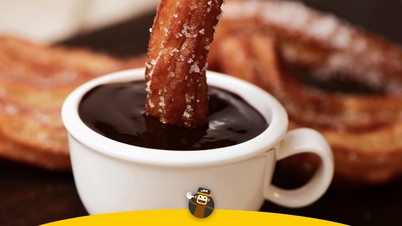 desserts from spain churros chocolate