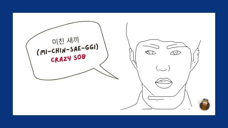 미친 새끼 (Mi-Chin-Sae-Ggi)-Korean-Swear-Words-Ling