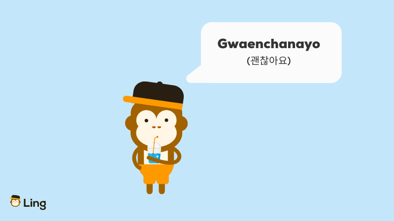 yes no ok in korean gwaenchanayo