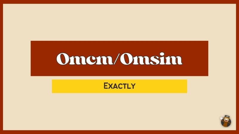 omsim meaning
